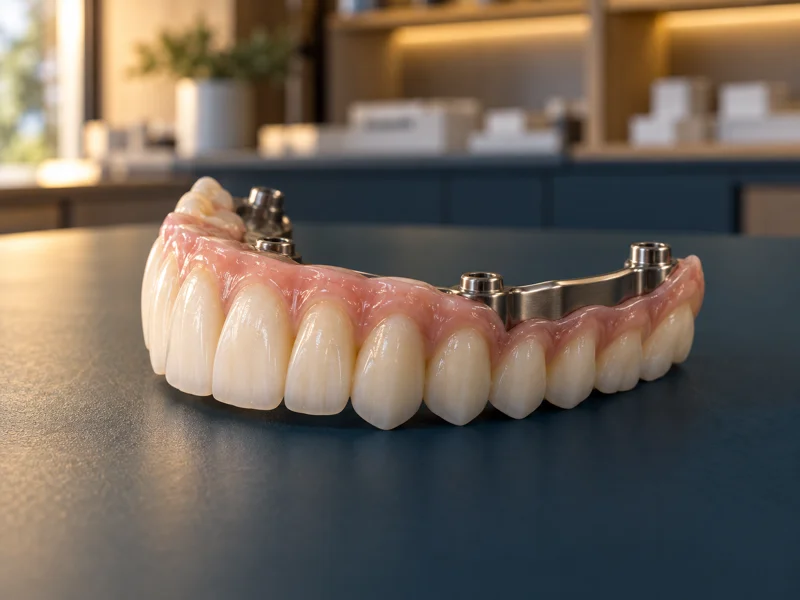 Full-arch dental prosthesis for All-on-X implant treatment